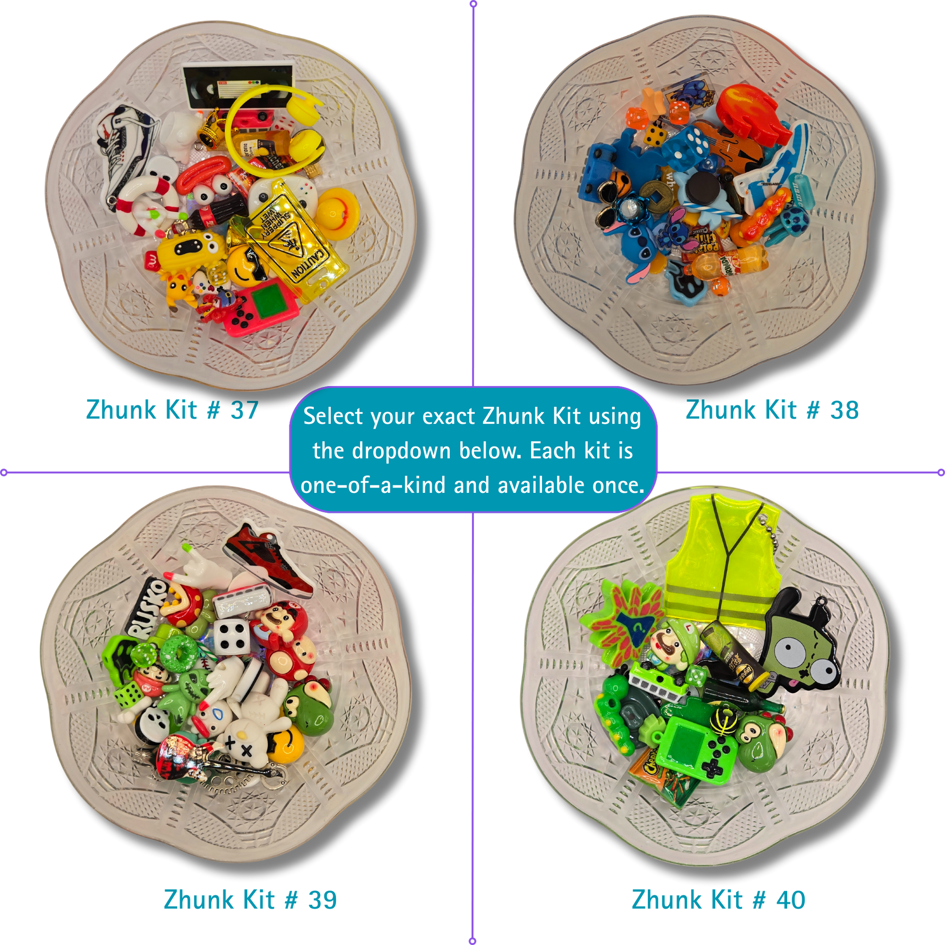 Curated Charm Pack Zhunk Kit (Fully Guided & Ready to Build)