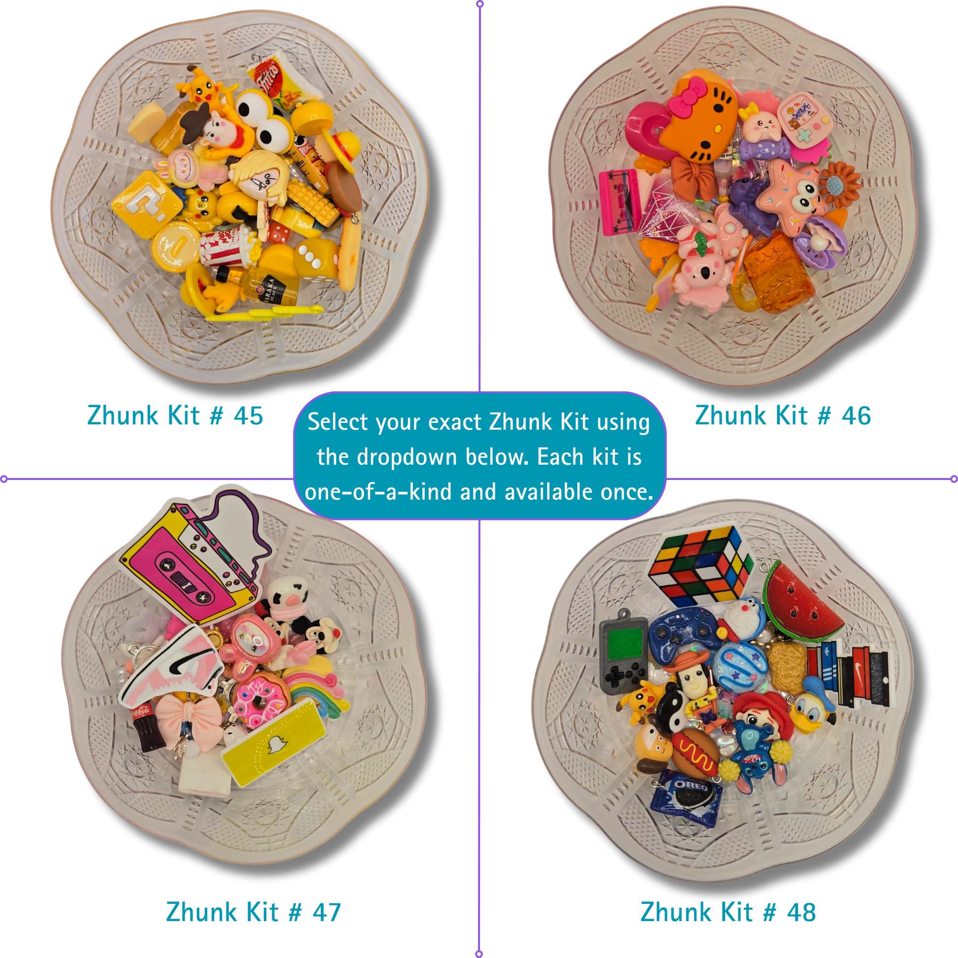 Curated Charm Pack Zhunk Kit (Fully Guided & Ready to Build)