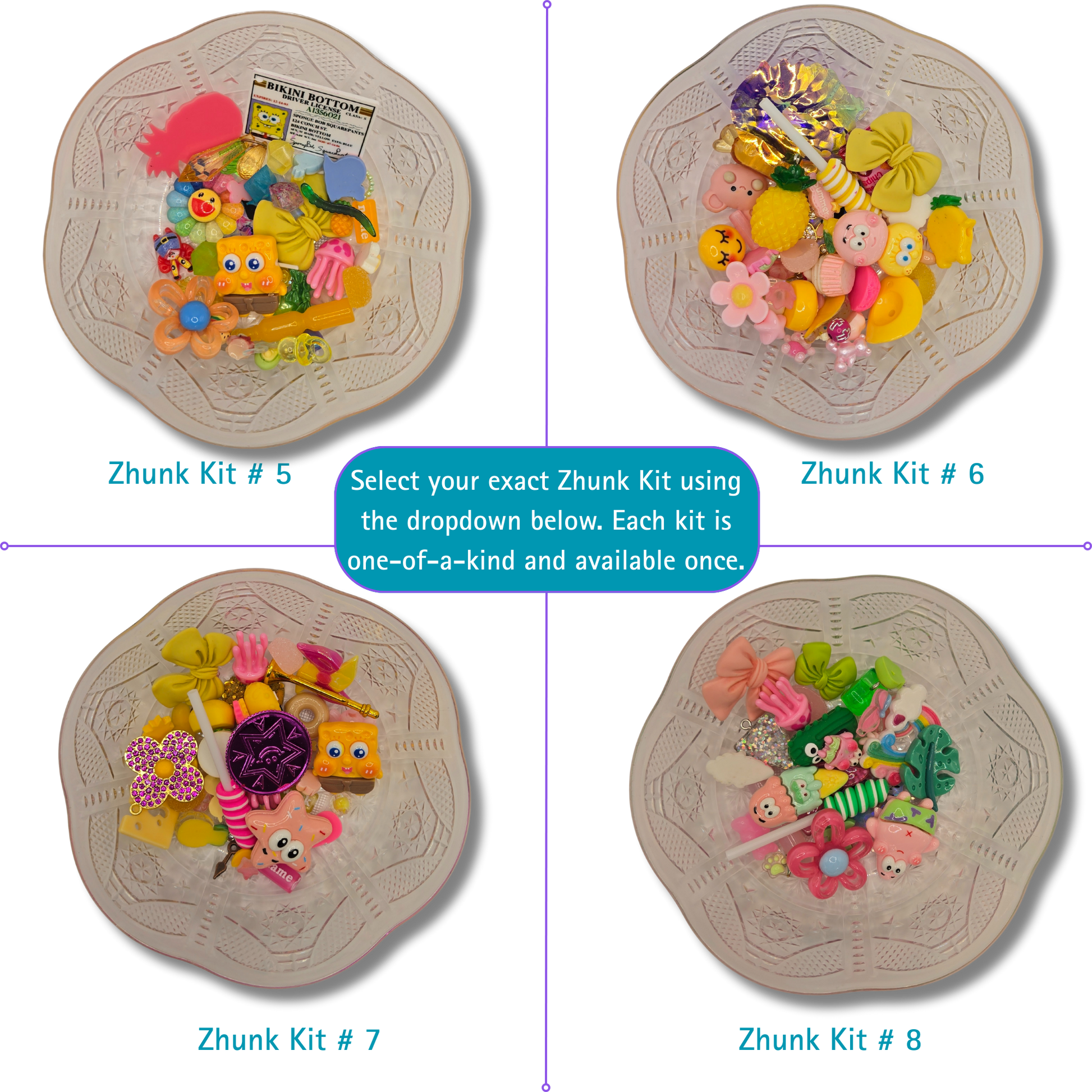 Curated Charm Pack Zhunk Kit (Fully Guided & Ready to Build)