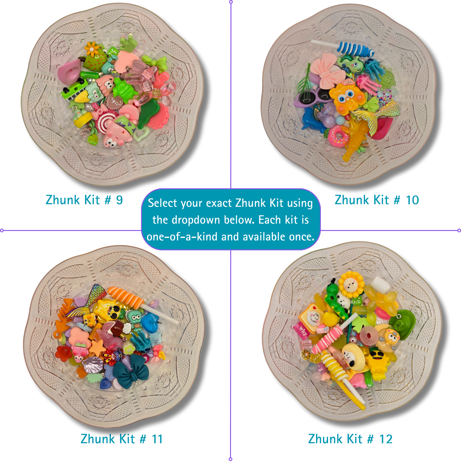 Curated Charm Pack Zhunk Kit (Fully Guided & Ready to Build)