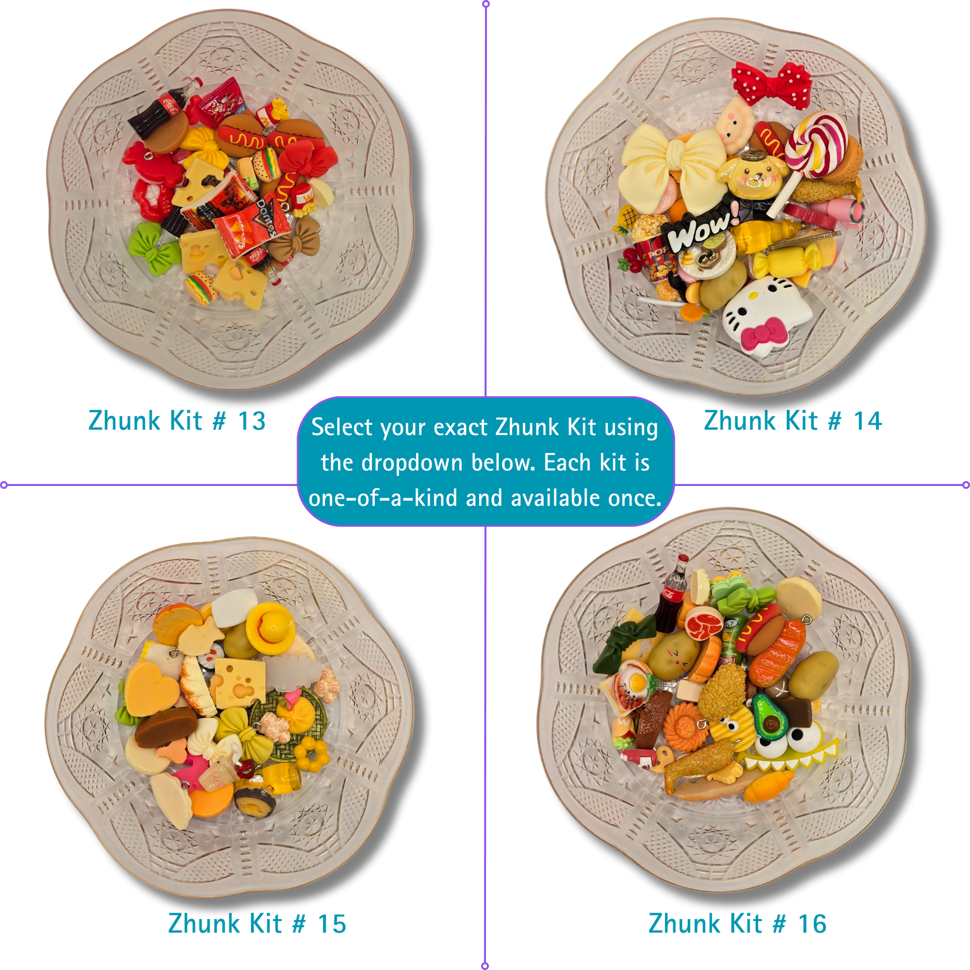 Curated Charm Pack Zhunk Kit (Fully Guided & Ready to Build)