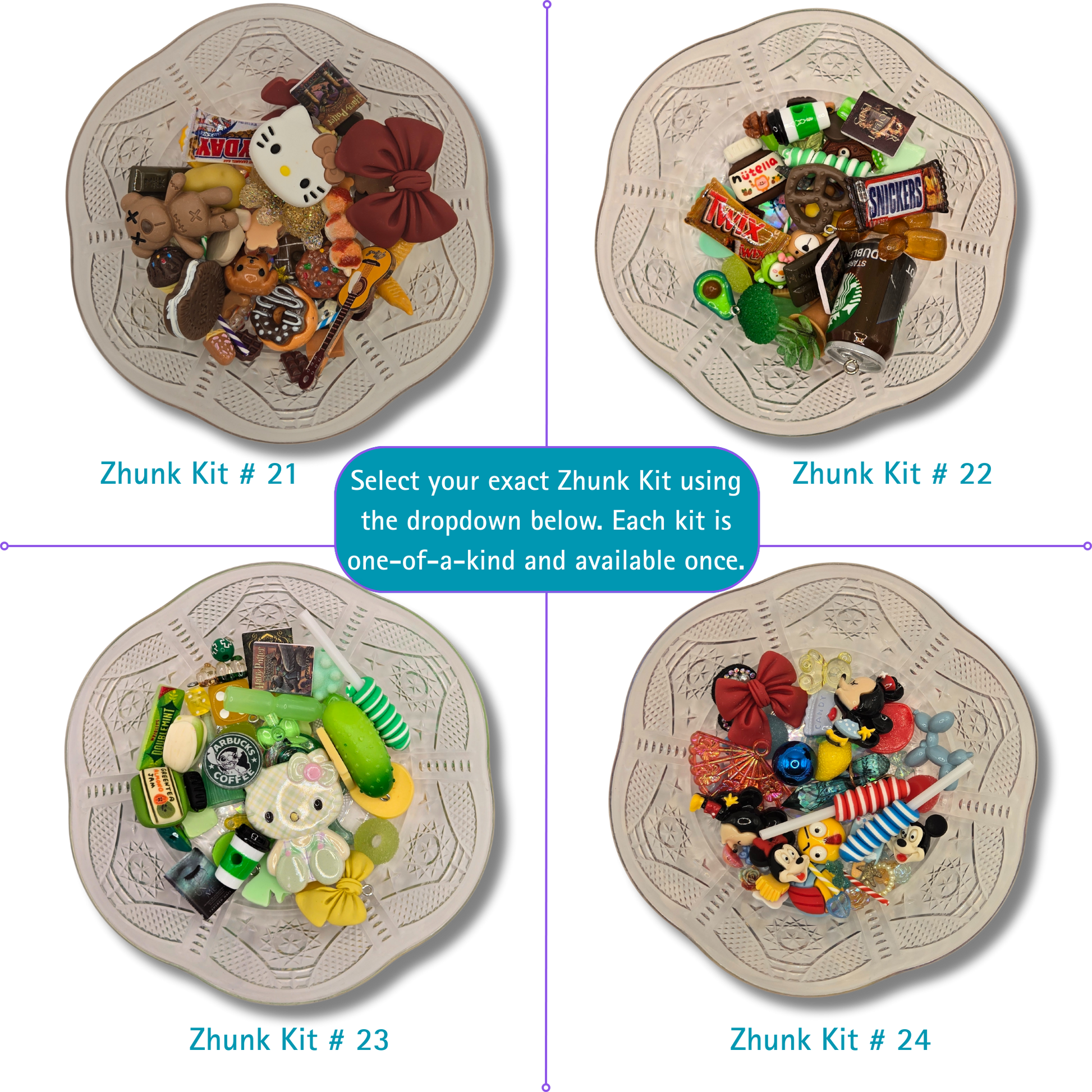 Curated Charm Pack Zhunk Kit (Fully Guided & Ready to Build)