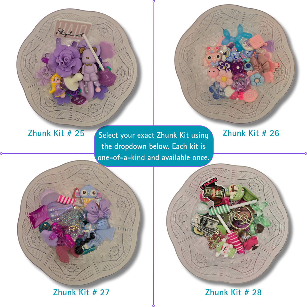 Curated Charm Pack Zhunk Kit (Fully Guided & Ready to Build)