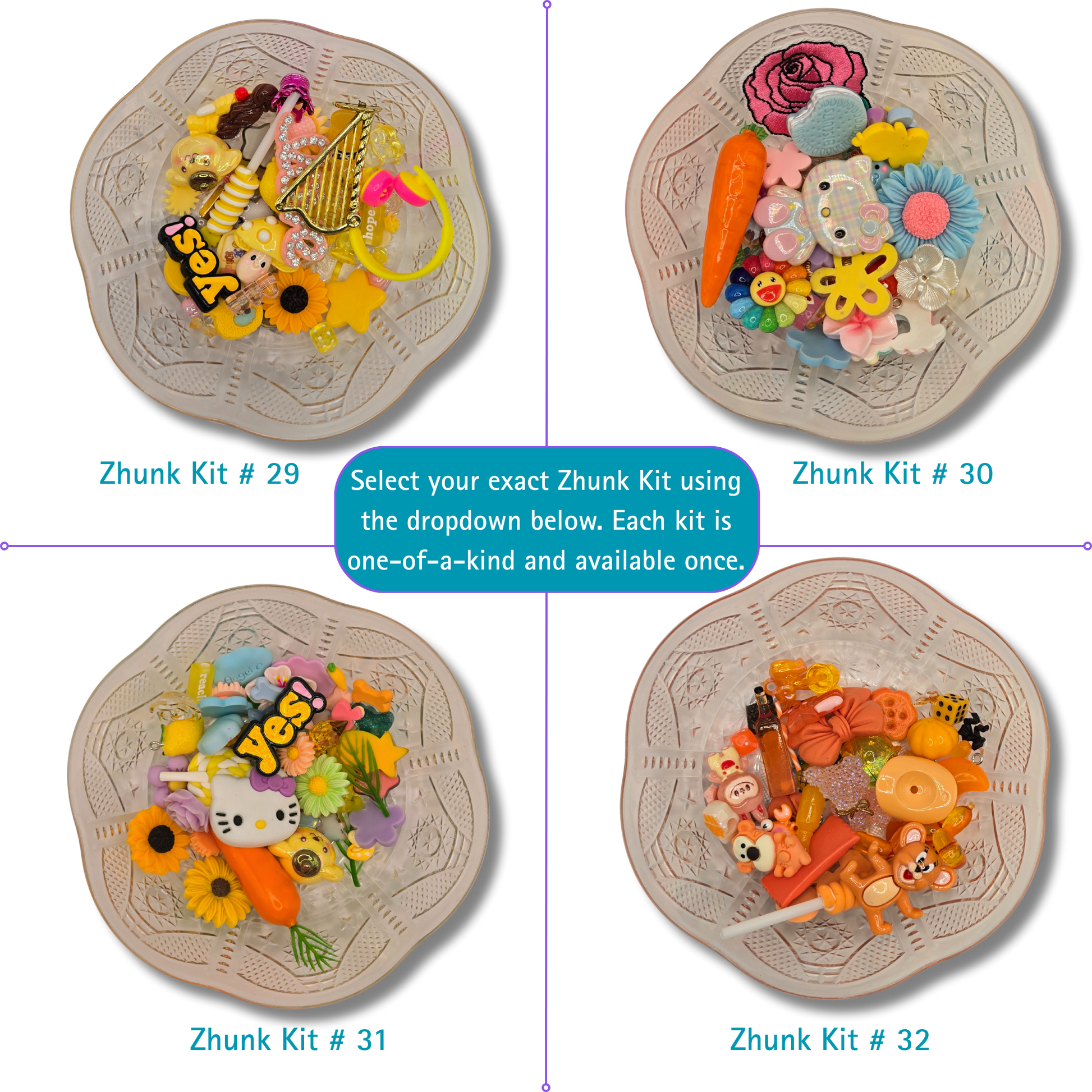 Curated Charm Pack Zhunk Kit (Fully Guided & Ready to Build)